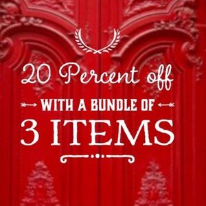 Bundle 3 items and save 20% at checkout!